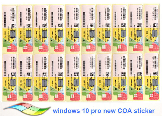中国 PCまたはタブレットのWindows 10プロCOAのステッカー100%元のカスタマイズ可能なFQC サプライヤー