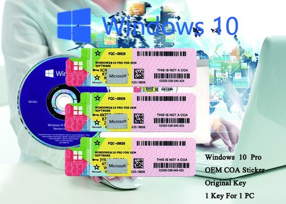 中国 100%確実なWindowsはオンラインで10のプロCOAのステッカー64ビット システム活動化します サプライヤー