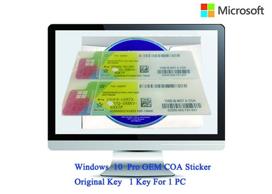 中国 Windows確実な10プロダクト主32bit/64bitオペレーティング システムCOA X20完全な版ソフトウェア サプライヤー