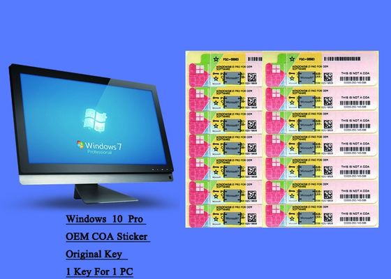中国 Windows 10のプロ イタリア人COAのステッカーのオンライン活発化本物のカスタマイズ可能なFQC サプライヤー