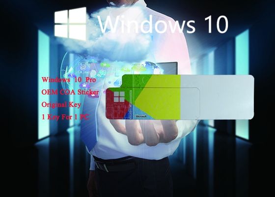 中国 Windowsプロダクト キーのステッカーのWindows 10オンラインでプロCOAのステッカーの完全な版はカスタマイズ可能活動化させます サプライヤー
