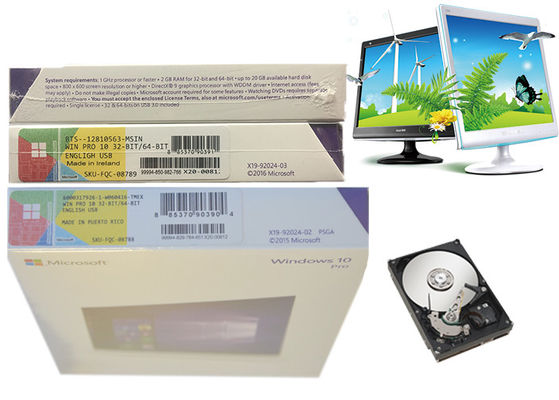 中国 Windows 10コンピュータのための家FPP 32/64枚のビットUSB 3.0及びOEM免許証の小売りの元のキー サプライヤー