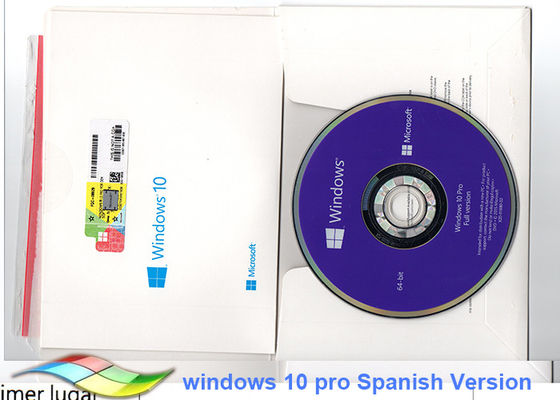 中国 マイクロソフト・ウインドウズ10プロOEMのステッカー64ビット システム スペイン人版 サプライヤー