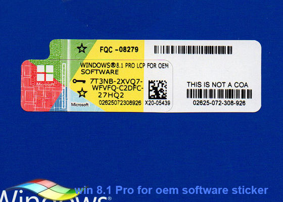 中国 マイクロソフト・ウインドウズ8.1の完全な版FQC-08279のWindows Coaのステッカー サプライヤー