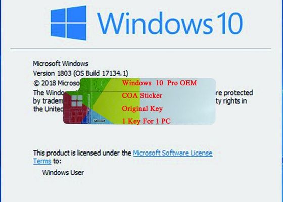 中国 Windows 10保証を使用して法的元のキー1703のシステム版生命のプロCOAのステッカー/OEM/小売り箱 サプライヤー